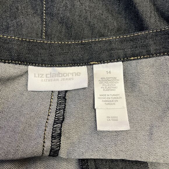 Liz Claiborne Lizwear Jeans Women’s Denim High Rise Straight Leg Classic Pant - Picture 7 of 8